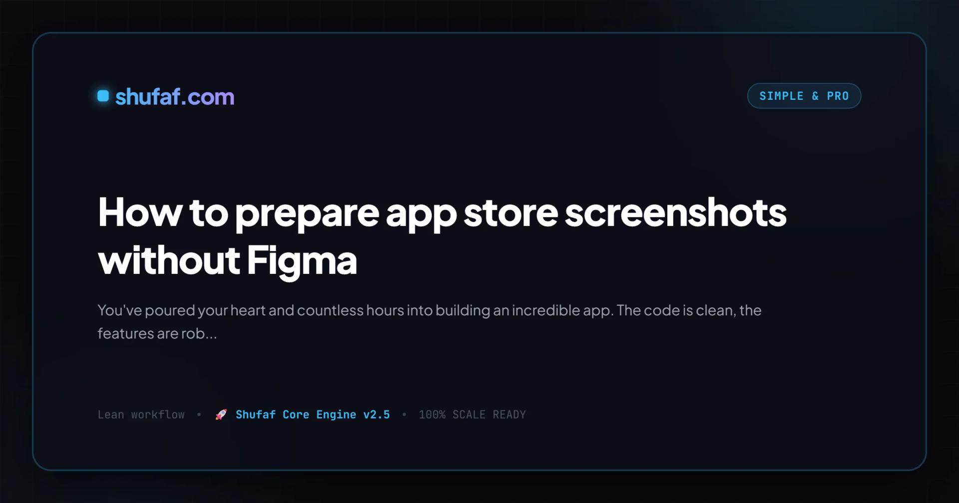 How to prepare app store screenshots without Figma