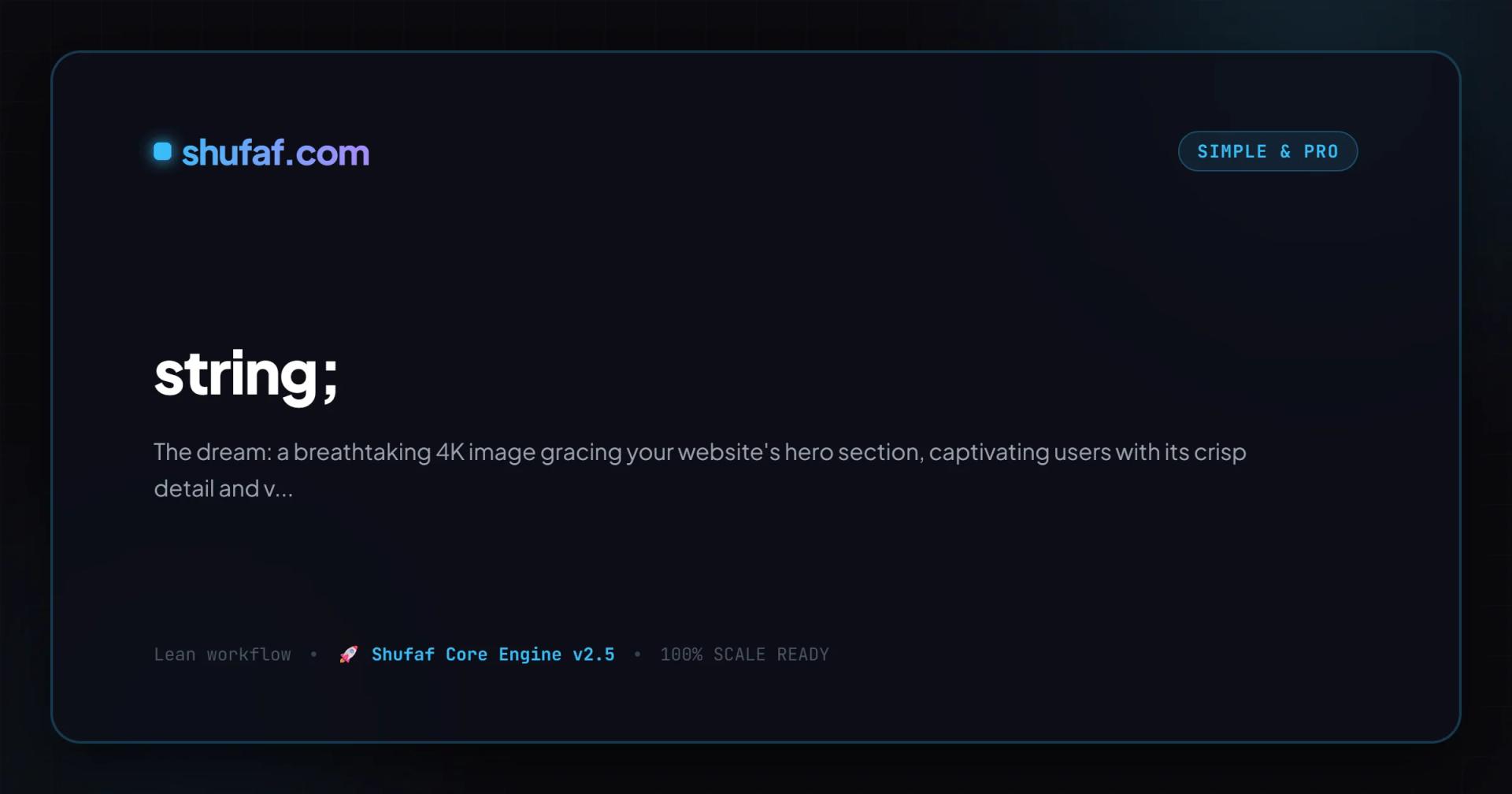 How to mockup 4k image in hero section