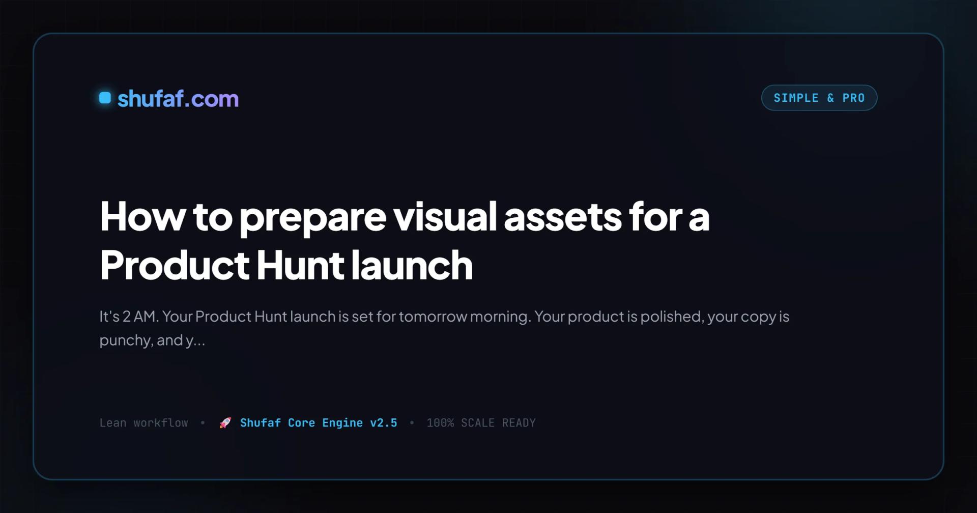 How to prepare visual assets for a Product Hunt launch