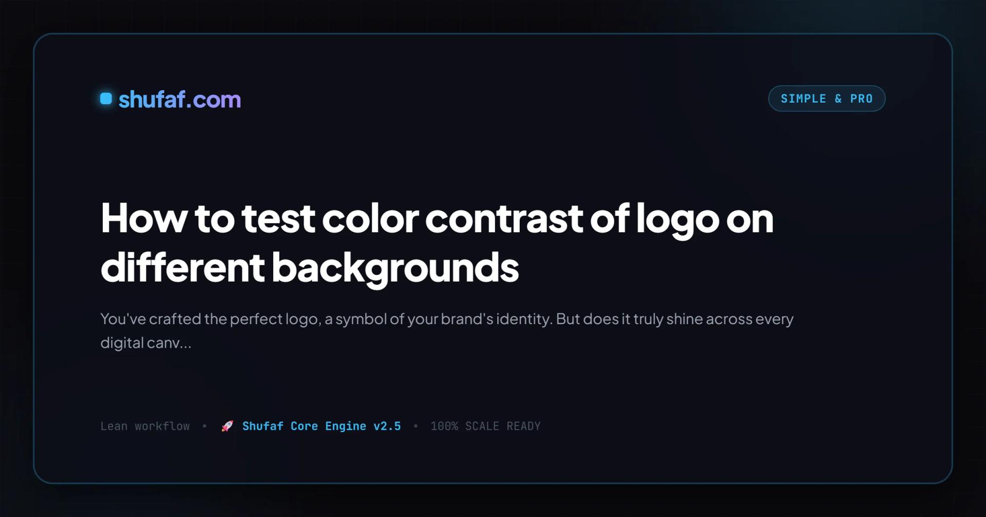 How to test color contrast of logo on different backgrounds