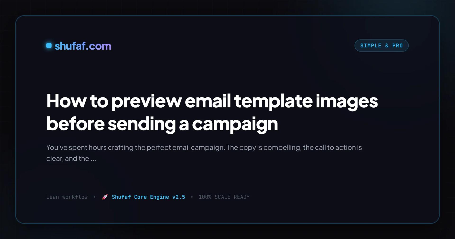 How to preview email template images before sending a campaign