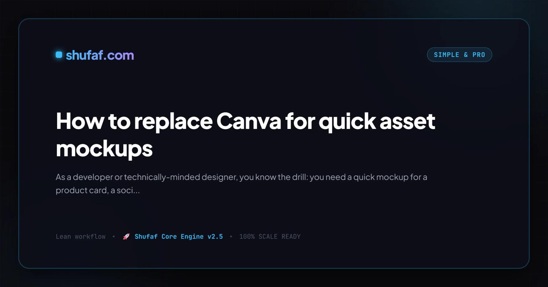 How to replace Canva for quick asset mockups